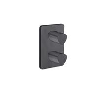 Facade Externe Profilo Laiton Thermostatique 2 Sorties Chrome Black - CRISTINA ONDYNA XF75213
