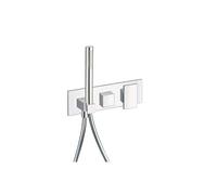 Facade Externe Tabula Douche Murale 2 Sorties Sans Mecanisme Chrome Robinetterie TABULA - CRISTINA ONDYNA TA60251