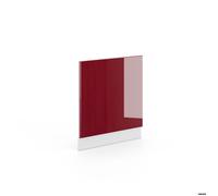 Façade Fame-Line, 60cm sans PT, Rouge bordeaux Haute brillance, Blanc, Vicco