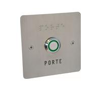 Façade inox + Bouton poussoir NO/NFE + Handicap EVICOM à encastrer - TT07I/NH Inox G