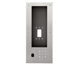 Façade inox pour IXGDM710K, clavier d'appel & percée VIGIK+ pour ERP/collectif - AIPHONE PIXGDM710KV