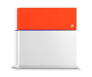 Façade Interchangeable Orange Console Sony PS4 Non Compatible Slim,Pro Neuf