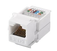 Façade Internet évolutive avec composant ignifuge, C | Prises murales RJ45 multi-ports avec outil facile pour une transmission stable des signaux, contacts plaqués or