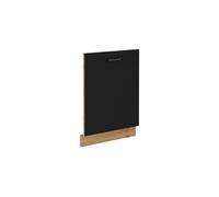 Façade lave-vaisselle + plinthe - MODENA - 60 cm - Chene artisan et noir mat - CUISINIER