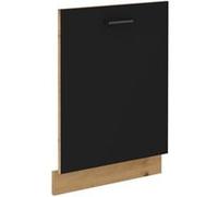 Façade lave-vaisselle + plinthe - MODENA - 60 cm - Chene artisan et noir mat - CUISINIER