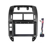 Façade Lecteur Multimédia 9 Pouces Navigation, Cadre Tableau Bord pour Polo 2004 2005 2006 2007 2008 2009 2010 2011 Tableau Bord(Cordon à Cadre Noir)