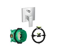 Façade Metropol pour mitigeur bain douche encastré avec corps encastré et outil de montage