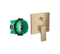 Façade Metropol pour mitigeur bain douche encastré Bronze brossé avec corps encastré