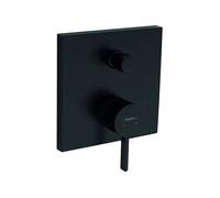 Façade mitigeur bain douche encastré 2 sorties Finoris noir mat