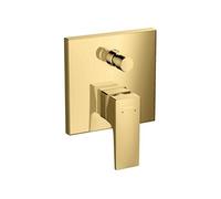 Façade mitigeur bain douche encastré 2 sorties Metropol aspect doré poli