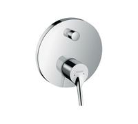 hansgrohe Talis S - Façade de mitigeur monocommande encastré pour 2 sorties chrome