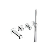 FACADE MITIGEUR ENCASTRE BAIN DOUCHE ITALY POIGNEE CHROME - CRISTINA ONDYNA IT10251