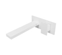 Façade mitigeur lavabo bec 230mm avec plaque Blanc Mat TABULA - CRISTINA ONDYNA TA25824
