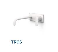 Façade mitigeur lavabo Blanc mat - TRES 21130032BM
