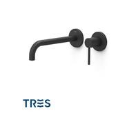 Façade mitigeur lavabo Noir mat - TRES 26230022NM