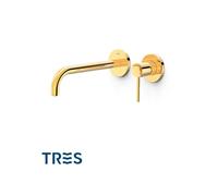 Façade mitigeur lavabo Or 24K - TRES 26230022OR