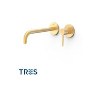 Façade mitigeur lavabo Or Mat 24K - TRES 26230022OM