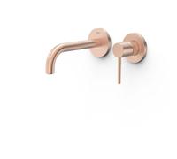 Façade mitigeur lavabo Or Rose Mat 24K - TRES 26230021OPM