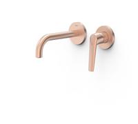 Façade mitigeur lavabo Or Rose Mat 24K - TRES 28130021OPM