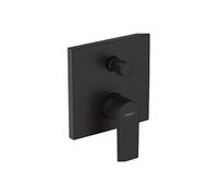 Façade mitigeur mécanique encastré Vernis Shape Noir mat