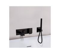 Façade murale bain douche mitigeur Noir mat 2 sorties TABULA - CRISTINA ONDYNA TA10213