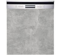 Façade pour lave-vaisselle semi intégrable Bellissi Beton Naturel L 60 cm - Cuisineandcie
