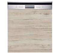 Façade pour lave-vaisselle semi-intégrable Eco Noyer Blanchi L 60 cm - Cuisineandcie