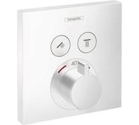 Hansgrohe Garniture ShowerSelect 15763700 thermostat encastré pour 2 Verbraucher blanc mat