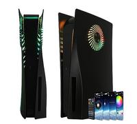Façade pour P5 avec bande lumineuse RGB et filtre à poussière DOBEWINGDELOU 400+ Effets Anneau lumineux LED pour Disc Edition DIY Kit de décoration Accessoires Noir