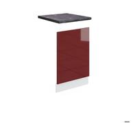 Façade R-Line, 45cm, PT Anthracite, Rouge brillant/Blanc, Vicco 46127