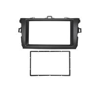 Façade Radio pour Toyota pour Corolla 2007 2008 2009 2010 2011 2012 2013 | Cadre Kit Garnissage 2 Din Tableau De Bord GPS DVD Stéréo CD RESPUNEKBAH(Black)