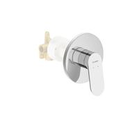 Façade robinet encastré 2 sorties Wave sans inverseur chromé brillant