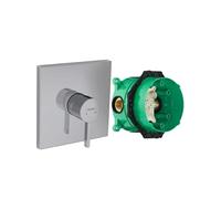 Façade robinet encastré mécanique Finoris Chromé + Corps encastré universel iBox