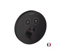 Façade ShowerSelect S pour mitigeur thermostatique encastré noir mat