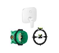 Façade Talis E mitigeur bain douche encastré Blanc mat avec corps encastré et outil