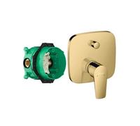 Façade Talis E pour mitigeur bain douche encastré Aspect doré poli avec corps encastré