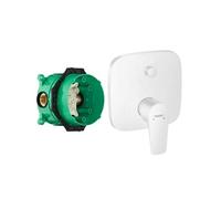 Façade Talis E pour mitigeur bain douche encastré Blanc mat avec corps encastré