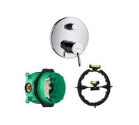 Façade Talis S mitigeur bain douche encastré Chromé avec corps encastré et outil