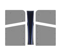 Façade Translucide pour PS5 Pro, Façade Avant Façade Arrière Façade de Remplacement pour Boîtier Anti-poussière, Uniquement pour Edition Numérique (Noir translucide)