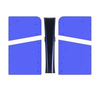 Façade Translucide pour PS5 Pro, Façade Avant Façade Arrière Façade de Remplacement pour Boîtier Anti-poussière, Uniquement pour Edition Numérique (Bleu translucide)