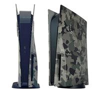 Façades avec orifices de refroidissement pour PS5 Disc Edition DOBEWINGDELOU Plaque frontale Couvercle de console latérale de remplacement Coque anti-poussière Accessoires Camouflage