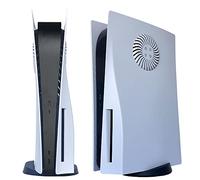 Façades avec orifices de refroidissement pour PS5 Disc Edition DOBEWINGDELOU Plaque frontale Couvercle de console latérale de remplacement Coque anti-poussière Accessoires Blanc