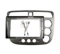 Façades d'autoradio 9 Pouces compatibles avec Honda Civic 2000-2005, Lecteur MP5, Panneau, Cadre, autoradio 2DIN, Cache de Tableau de Bord Facade d'Autoradio(Frame Cord RHD B)