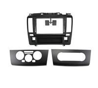 Façades d'autoradio 9 Pouces compatibles avec Nissan Tiida Latio 2005-2010, stéréo DVD GPS MP5, kit de Garniture de Panneau de Tableau de Bord 2 DIN Facade d'Autoradio(Black Frame-B)