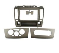 Façades d'autoradio 9 Pouces compatibles avec Nissan Tiida Latio 2005-2010, stéréo DVD GPS MP5, kit de Garniture de Panneau de Tableau de Bord 2 DIN Facade d'Autoradio(Brown Frame-B)