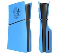 Façades de console pour PS5 Slim, avec évents de refroidissement,Plaques de protection latérales de remplacement pour Sony Playstation 5 Slim,Accessoires de protection de console (Édition disque)