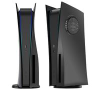 Façades de PS5 avec aérations de refroidissement, coque de refroidissement rigide pour panneau latéral, accessoires de protection de rechange pour Playstation 5 Disc Edition, anti-rayures et
