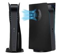 Façades pour Disc Edition Panneau de Remplacement pour Console DOBEWINGDELOU Latéral Accessoires Protection Contre les Rayures et la Poussière Boîtier ABS Noir