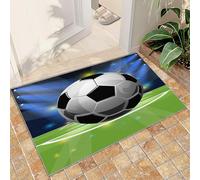 FACADUP Tapis de football, stade de football pour chambre d'enfant, style de vie actif, tapis décoratif populaire pour cuisine, buanderie, salle de bain, entrée - 60 x 110 cm