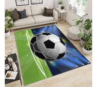 FACADUP Tapis de football, tapis de stade de football pour chambre à coucher, style de vie actif, tapis décoratif populaire, doux, lavable en machine et antidérapant, 180 x 240 cm
